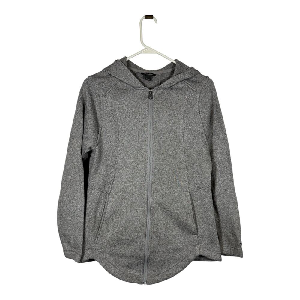 Eddie Bauer Radiator 2.0 Fleece Jacket Women's Size Large Full Zip Front Gray